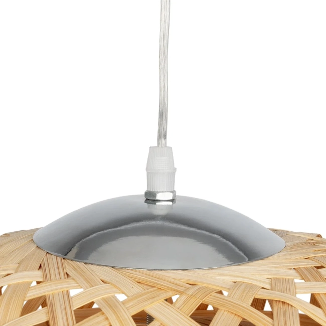 MANGEA 01634 Boho Κρεμαστό Φωτιστικό Οροφής με Ντουί 1 x E27 AC 220-240V IP20 - Μπεζ - Μ32 x Π32 x Υ30cm - 8