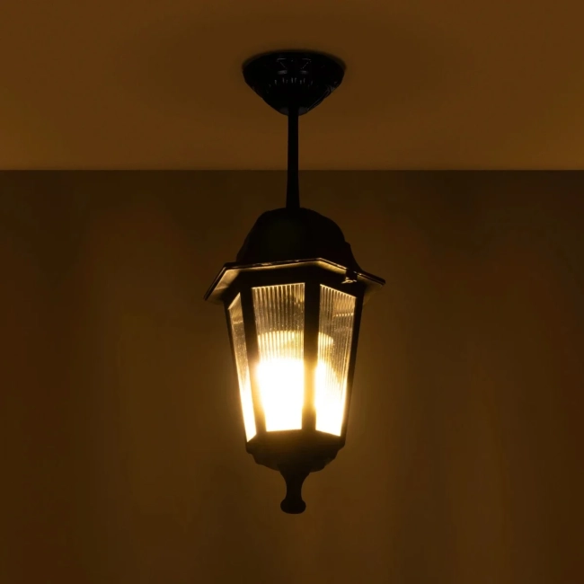 VITRO 203-0189 Vintage Φωτιστικό Οροφής με Ντουί 1 x E27 AC 220-240V IP44 - Μαύρο - Μ17 x Π17 x Υ28cm VITRO 203-0189 Vintage Φωτιστικό Οροφής με Ντουί 1 x E27 AC 220-240V IP44 - Μαύρο - Μ17 x Π17 x Υ28cm