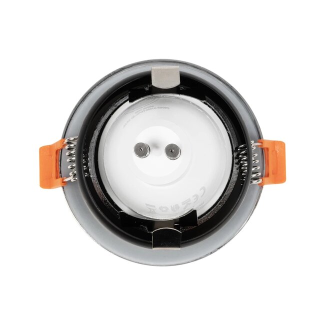 kelvo® KAPA KLV-101-0040 Χωνευτό Φωτιστικό Downlight Σποτ Μπάνιου για Λάμπα MR16 με Ντουί GU10 AC 220-240V Αδιάβροχο IP65 - Νίκελ Χρώμιο - Μ8.5 x Π8.5 x Υ4.2cm / Q7.5cm - 5