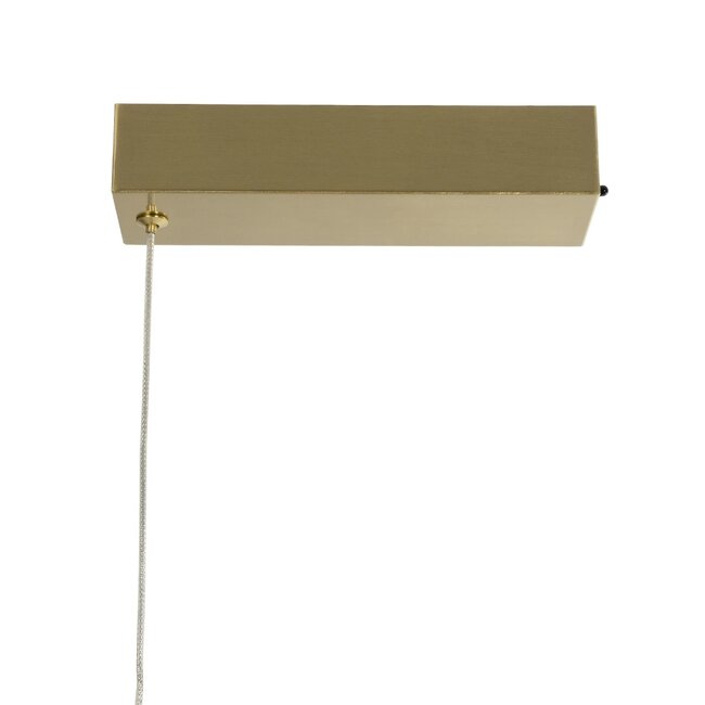 kelvo® GLOW KLV-101-0166 Κρεμαστό Φωτιστικό Οροφής LED 34W 3400lm 360° AC 220-240V IP20 Ρυθμιζόμενο Λευκό CCT με Χειριστήριο από 2700K έως 6000K Dimmable - Lumileds SMD Chip - Χρυσό Πλατίνα - Μ140 x Π40 x Υ30cm - 3 Χρόνια Εγγύηση - 11