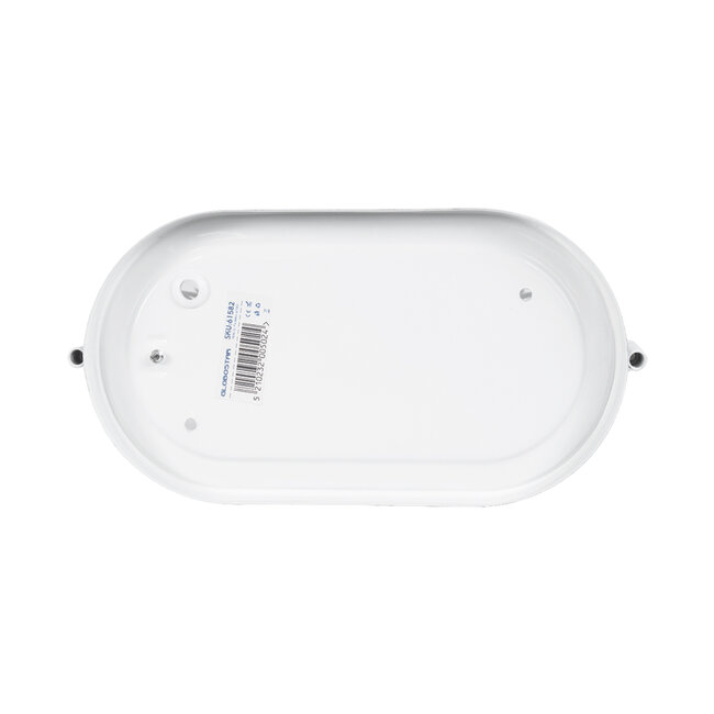 BOATLIGHT 61582 Vintage Industrial Φωτιστικό Τοίχου - Απλίκα - Καραβοχελώνα Εξωτερικού Χώρου Μονόφωτο 1 x E27 AC220-240V Αδιάβροχο IP65 - Σώμα Αλουμινίου & Tempered Glass - Μ21 x Π10.4 x Υ9cm - Λευκό - Οβάλ - 5 Years Warranty - 4