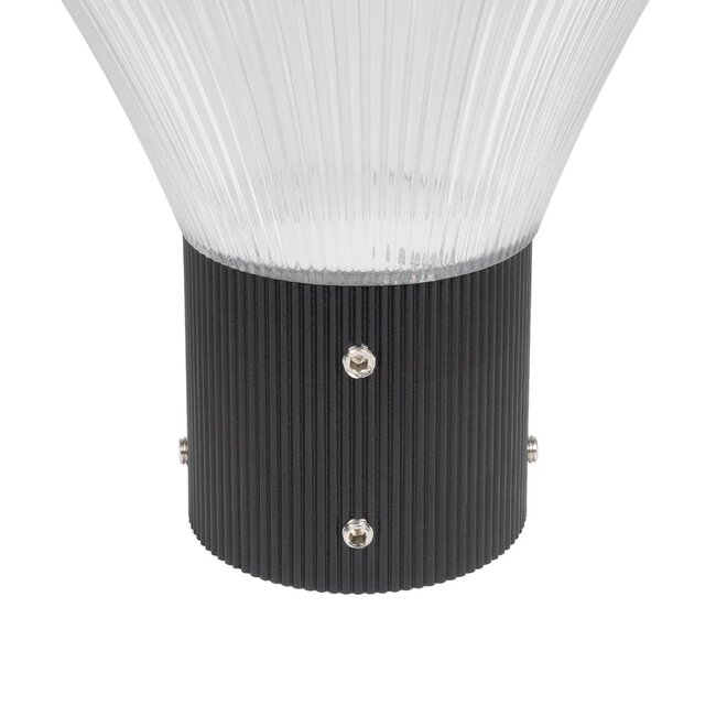 TOPIS GLB-103-0020 Φωτιστικό Κεφαλής Post Top Πλατείας/Πάρκου/Κήπου LED 50W 4500lm 360° AC 220-240V Αδιάβροχο IP65 Θερμό Λευκό 2700K - Sanan SMD Chip - Μαύρο Ματ - Μ50 x Π50 x Υ39cm - 3 Χρόνια Εγγύηση - 10
