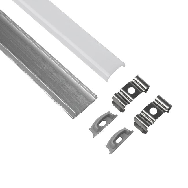 ALP-LINEAR CURBARIO 70802-1M Επιφανειακό Εύκαμπτο Προφίλ Αλουμινίου με Λευκό Γαλακτερό Πατητό Κάλυμμα για Ταινίες LED IP20 - Ασημί & Λευκό - Μ100 x Π1.8 x Υ0.5cm ALP-LINEAR CURBARIO 70802-1M Επιφανειακό Εύκαμπτο Προφίλ Αλουμινίου με Λευκό Γαλακτερό Πατητό Κάλυμμα για Ταινίες LED IP20 - Ασημί & Λευκό - Μ100 x Π1.8 x Υ0.5cm
