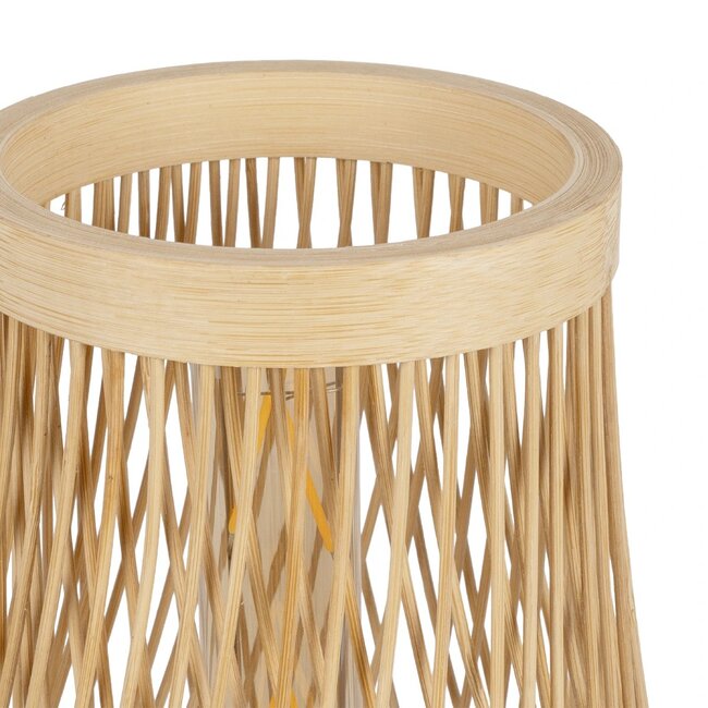 ARIDA 01982 Boho Επιτραπέζιο Φωτιστικό Πορτατίφ με Ντουί 1 x E27 AC 220-240V IP20 - Μπεζ - Μ20 x Π20 x Υ38.5cm - 8