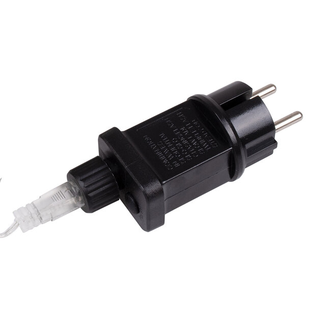 85831 Διακοσμητική Κουρτίνα 3 x 6 Μέτρα με Controller 8 Προγραμμάτων Εναλλαγών Φωτισμού - Επεκτεινόμενη 600 LED 16W AC 230V με Διάφανο Καλώδιο & Πρίζα Schuko Αδιάβροχη IP67 Ψυχρό Λευκό 6000K Μ3 x Υ6m - 4