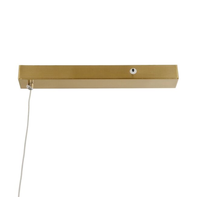 kelvo® LINARIA KLV-101-0257 Κρεμαστό Φωτιστικό Οροφής LED 36W 3600lm 180° AC 220-240V IP20 Ρυθμιζόμενο Λευκό CCT με Χειριστήριο από 2700K έως 6000K Dimmable - Lumileds SMD Chip - Χρυσό Πλατίνα - Μ120 x Π2 x Υ10cm - 3 Χρόνια Εγγύηση - 7