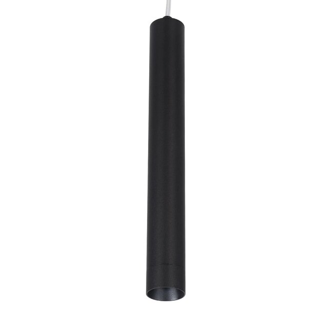 kelvo® CANAL KLV-101-0070 Κρεμαστό Φωτιστικό Οροφής LED 7W 700lm 36° AC 220-240V IP20 Θερμό Λευκό 2700K - Bridgelux COB Chip & TÜV SÜD Driver - Μαύρο Ματ - Μ4 x Π4 x Υ30cm - 5 Χρόνια Εγγύηση - 4