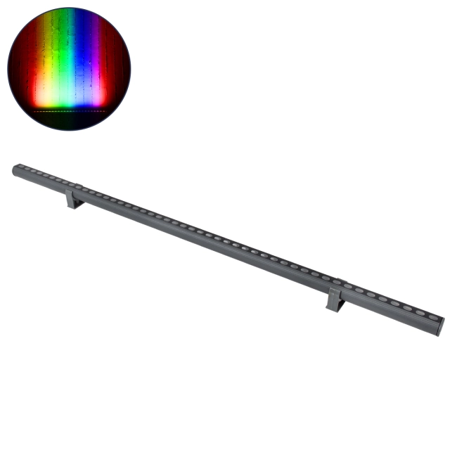 WASHERSTELLAR 90577 Μπάρα Φωτισμού Wall Washer LED 12W 1020lm 30° DC 24V Αδιάβροχο IP67 Πολύχρωμο RGBW Dimmable DMX512 - Bridgelux SMD Chip - Γκρι Ανθρακί - Μ100 x Π3.2 x Υ3cm - 3 Χρόνια Εγγύηση - 11