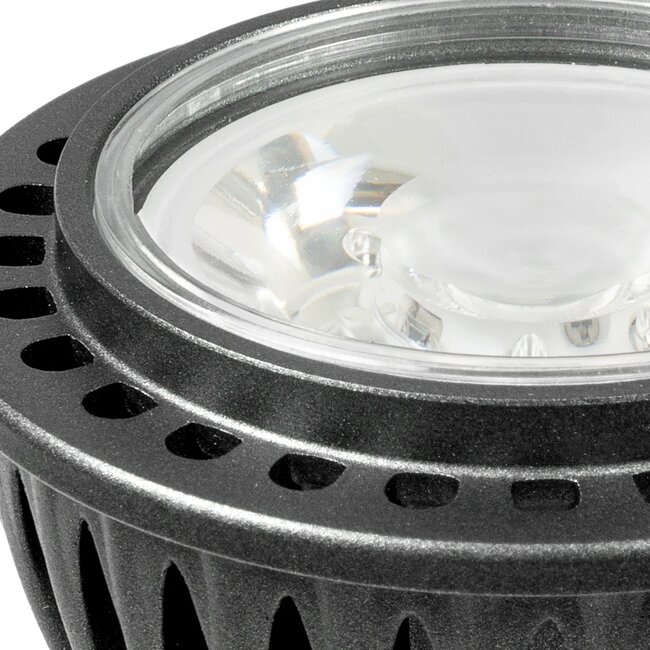 kelvo® KYRON 3° KLV-103-0001 Σποτ GU10 MR16 LED 3W 300lm CRI (Ra) ≥ 90 3° AC 220-240V IP20 Ultra Θερμό Λευκό 1800K Dimmable - CREE XPE Chip - Γκρι Ανθρακί Ματ - Μ5 x Π5 x Υ6cm - 3 Χρόνια Εγγύηση - 4