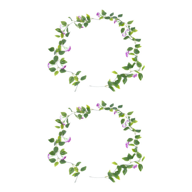 Artificial Garden MORNING GLORY GARLAND 21152 Τεχνητή Διακοσμητική Γιρλάντα Ορτανσίας 230cm Σετ 2 τεμαχίων