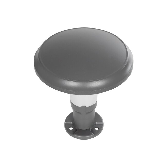 WHISPER 90553 Φωτιστικό Κολωνάκι Κήπου με Ντουί 1 x E27 AC 220-240V Αδιάβροχο IP65 - Γκρι Ανθρακί - Μ27 x Π27 x Υ29cm - 5