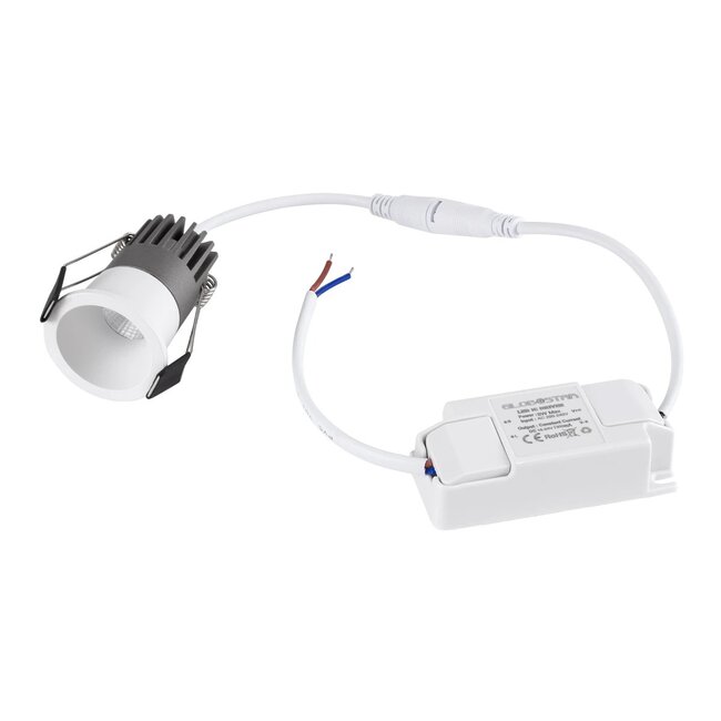 kelvo® DOT KLV-101-0304 Χωνευτό Φωτιστικό Downlight Σποτ LED 5W 650lm 38° AC 220-240V IP20 Φυσικό Λευκό 4500K - Bridgelux COB Chip & TÜV SÜD Driver - Λευκό Ματ - Μ4 x Π4 x Υ5.9cm / Q3.5cm - 5 Χρόνια Εγγύηση - 7