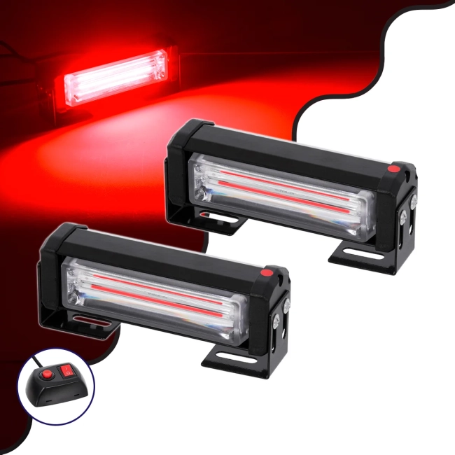 85024 PRO Series ΣΕΤ 2 x Μπάρες Σήμανσης Οχήματος Πυροσβεστικής για Αυτοκίνητα & Φορτηγά 13 Προγραμμάτων Φωτισμού STROBE LED CREE CXB COB 18W DC 10-30V Αδιάβροχο IP65 Κόκκινο 85024 PRO Series ΣΕΤ 2 x Μπάρες Σήμανσης Οχήματος Πυροσβεστικής για Αυτοκίνητα & Φορτηγά 13 Προγραμμάτων Φωτισμού STROBE LED CREE CXB COB 18W DC 10-30V Αδιάβροχο IP65 Κόκκινο