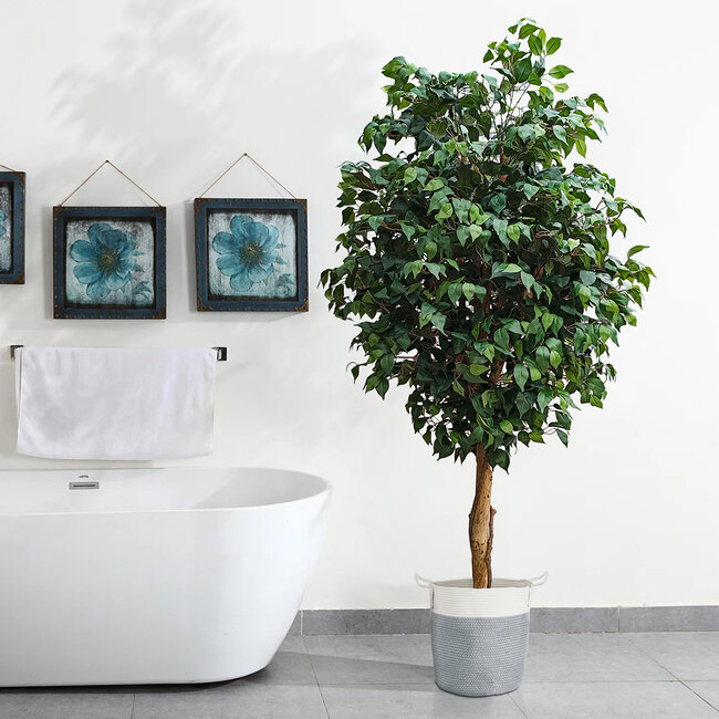 Artificial Garden FICUS BENJAMINA TREE 20431 Τεχνητό Διακοσμητικό Φυτό Φίκος Μπενζαμίνη Υ210cm - 7