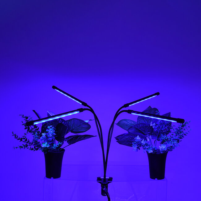 85957 Grow Light Full Spectrum LED Φωτιστικό Ανάπτυξης Φυτών Γλάστρας με 4 Κινούμενες Κεφαλές & Βάση Μανταλάκι Clip SMD 2835 80W 160° AC230V IP54 με Dimmer & Timer Εσωτερικού Χώρου για Κάλυψη Επιφάνειας 1m x 1m Πλήρους Φάσματος Φωτισμού - 8