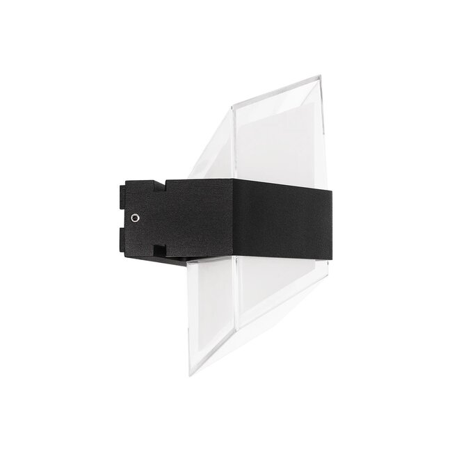EMPIRE 60780 Μοντέρνο Φωτιστικό Τοίχου - Απλίκα LED 12W 1260lm 120° AC 220-240V Αδιάβροχο IP65 Φυσικό Λευκό 4500K - Bridgelux SMD Chip & TÜV SÜD Driver - Μαύρο Ματ - Μ18.5 x Π17 x Υ10cm - 3 Χρόνια Εγγύηση - 4