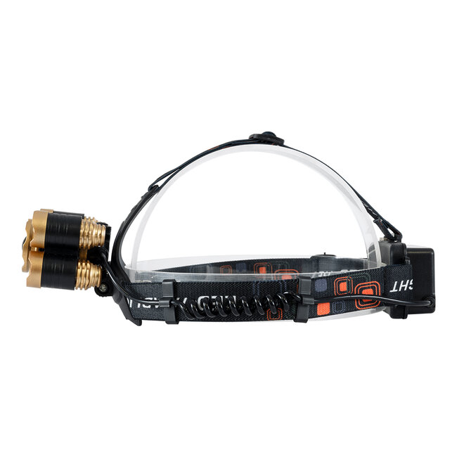 79060 Φορητός Φακός Κεφαλής LED CREE 50W με Επαναφορτιζόμενη Μπαταρία 3600mAh & Καλώδιο Φόρτισης USB - Ψυχρό Λευκό 6000K - Μ8.5 x Π5.5 x Υ5cm - 3