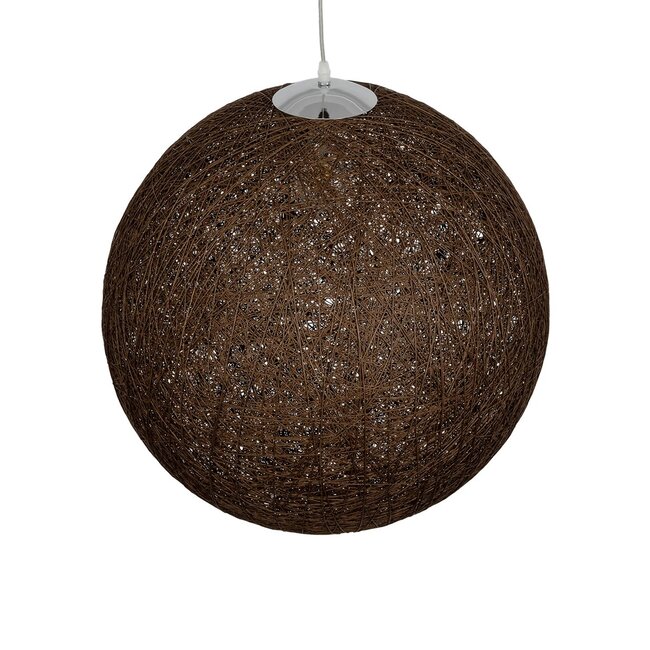 OCEANA 999-0156 Boho Κρεμαστό Φωτιστικό Οροφής με Ντουί 1 x E27 AC 220-240V IP20 - Καφέ - Μ60 x Π60 x Υ60cm - 6