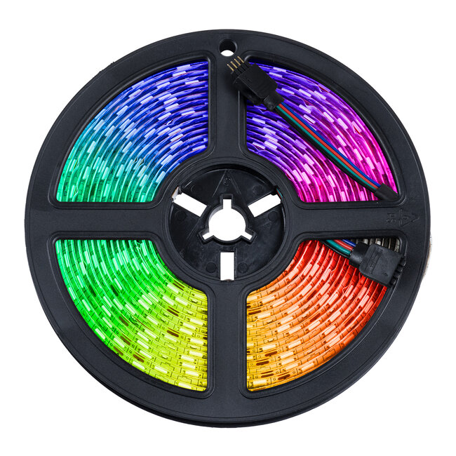 70418 Σετ Ταινία LED RGB SMD 5050 10m (2x5M) 7.2W/m 30LED/m 576 lm/m 120° DC 12V με Τροφοδοτικό & Ασύρματο Τηλεχειριστήριο Αδιάβροχη IP65 - 4