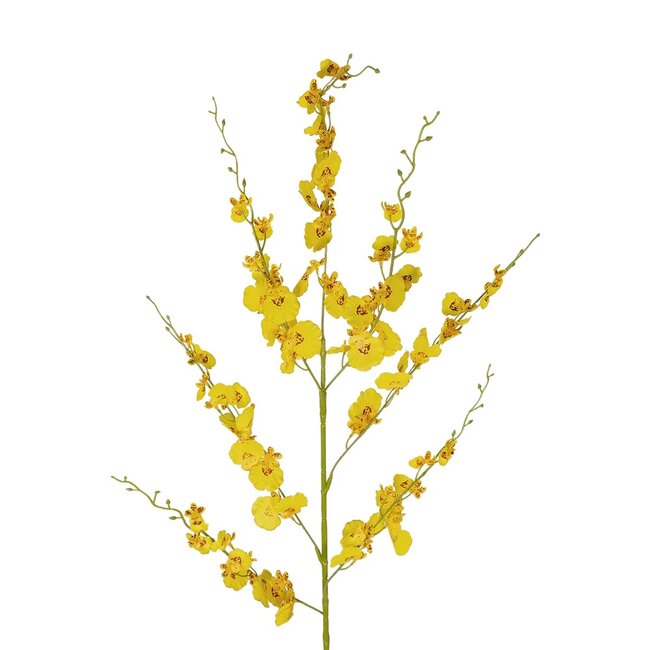 Artificial Garden YELLOW DANCE ORCHID BRANCH 21414 Τεχνητό Διακοσμητικό Κλαδί Κίτρινη Ορχιδέα Y110cm