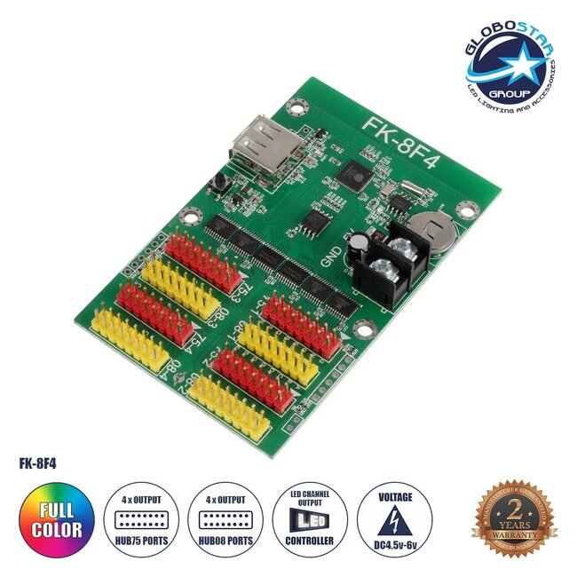 CARD-FK-8F4 90096 Κάρτα Εικόνας για Πολύχρωμες RGB LED Κυλιόμενες Ψηφιακές Επιγραφές/Οθόνες DC 5V IP20 - 4096x16/2048x32/1344x48/1024x64 Pixels - Μ9.5 x Π6.2 x Υ1.6cm - 2 Χρόνια Εγγύηση - 1 CARD-FK-8F4 90096 Κάρτα Εικόνας για Πολύχρωμες RGB LED Κυλιόμενες Ψηφιακές Επιγραφές/Οθόνες DC 5V IP20 - 4096x16/2048x32/1344x48/1024x64 Pixels - Μ9.5 x Π6.2 x Υ1.6cm - 2 Χρόνια Εγγύηση - 1