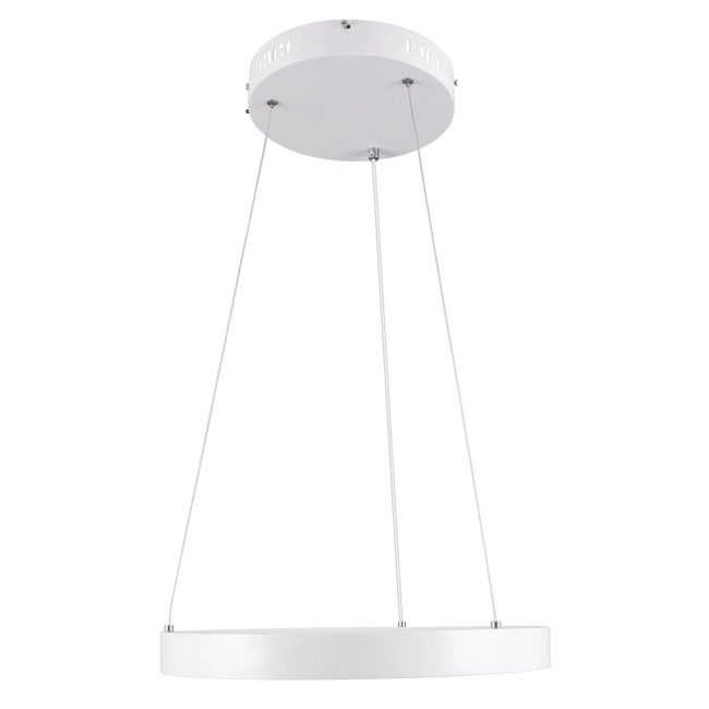 NEMESIS 61156 Μοντέρνο Κρεμαστό Φωτιστικό Οροφής LED 30W 3000lm 360° AC 220-240V IP20 Ρυθμιζόμενο Λευκό CCT με Χειριστήριο από 2700K έως 6000K Dimmable - Lumileds SMD Chip - Λευκό Ματ - Μ40 x Π40 x Υ4cm - 3 Χρόνια Εγγύηση - 3