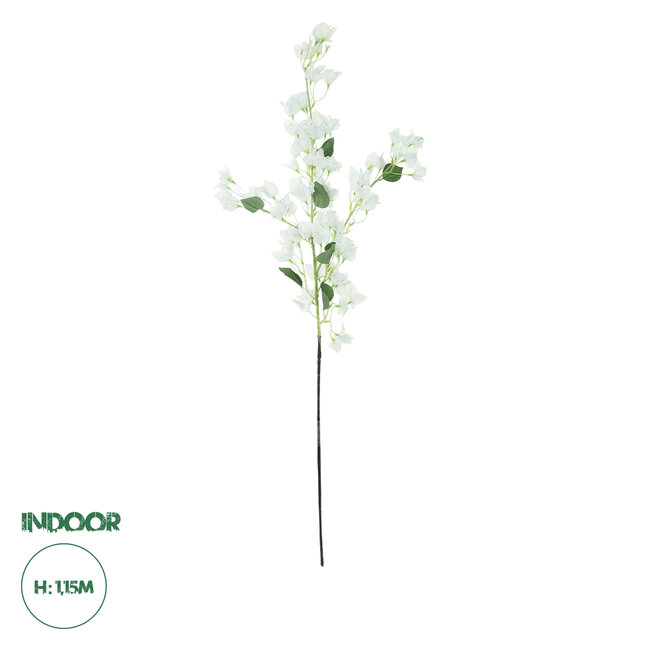 Artificial Garden BOUGAUVILLEA BRANCH 20651 Τεχνητό Διακοσμητικό Κλαδί Μπουκανβίλιας Λευκή Y115cm