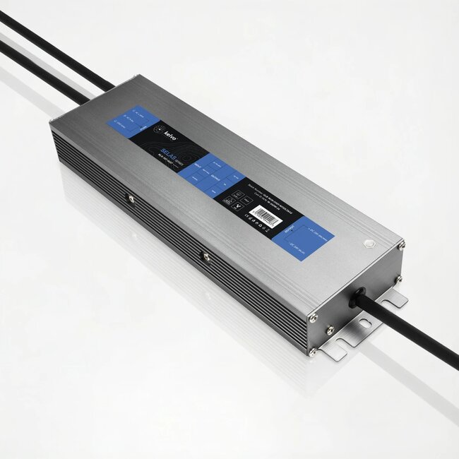 kelvo® SELAS KLV-107-0037 Τροφοδοτικό/Μετασχηματιστής Class I PELV 360W 15A AC 220-240V σε DC 24V Αδιάβροχο IP67 - Γκρι Ανθρακί Ματ - Μ26.8 x Π7.2 x Υ3.2cm - 5 Χρόνια Εγγύηση - 2