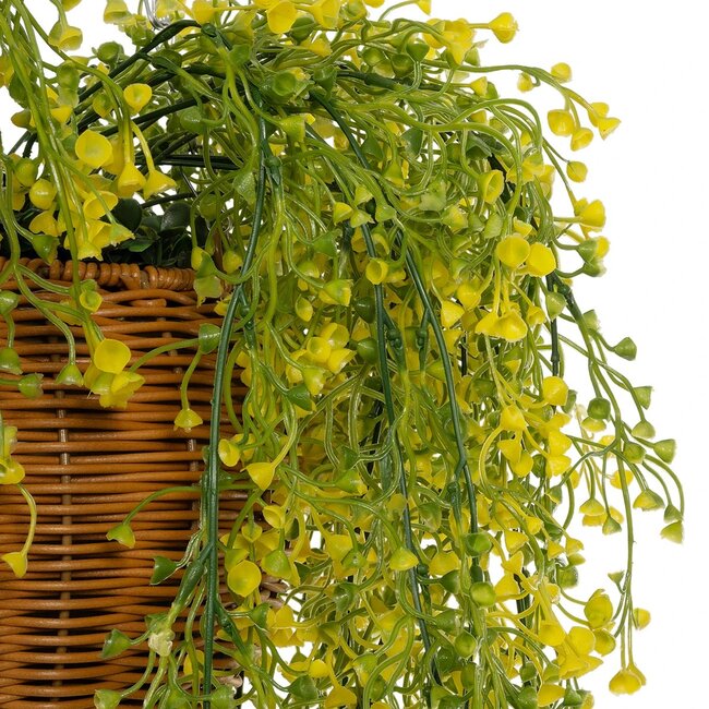 Artificial Garden GOLDEN BELL WILLOW HANGING PLANT 20626 Τεχνητό Κρεμαστό Διακοσμητικό Φυτό Κίτρινη Ιτιά Μ40 x Π40 x Y60cm