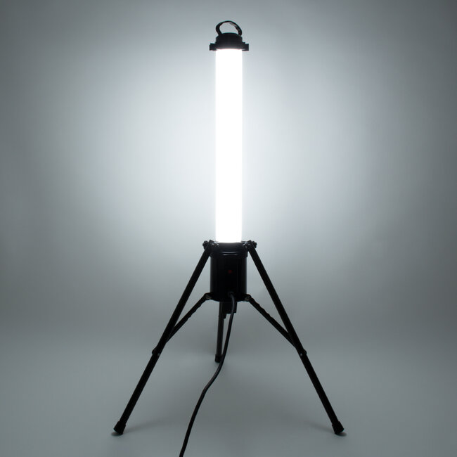 99051 WORKING LIGHT LED Επαγγελματικό Φωτιστικό Εργασίας - Δυνατότητα Τοποθέτησης με Τρίποδο ή Κρεμαστό - 65W 6000lm 360° AC 220-240V IP65 με Αντοχή Κρούσης IK08 Φ70 x Υ130cm Ψυχρό Λευκό 6500K - 3 Years Warranty
