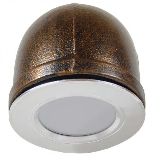 Vintage Industrial Φωτιστικό Τοίχου Απλίκα Μονόφωτο LED Μαύρο Σκουριά Μεταλλικό Φ11  ANTHY 01104 - 5