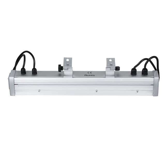 WASHER-DAIA S-90997 Μπάρα Φωτισμού Wall Washer LED 96W 10080lm 30° AC 230V Αδιάβροχο IP65 Μ52 x Π7.5 x Υ7cm Πολύχρωμο 4in1 RGBW DMX512 Display on Body - Ασημί - 3 Years Warranty - 6