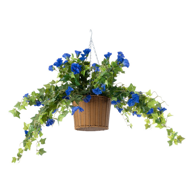 Artificial Garden MORNING GLORY HANGING PLANT 20636 Τεχνητό Κρεμαστό Διακοσμητικό Φυτό Ορτανσίας Y55cm - 4
