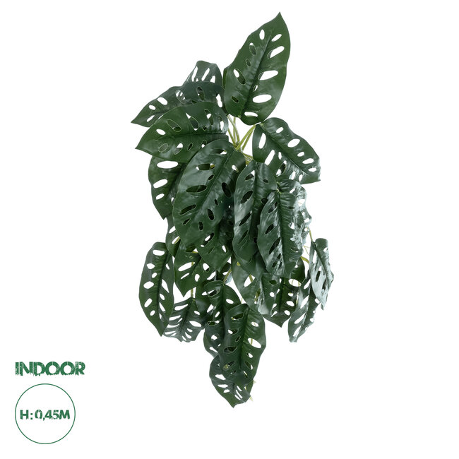 Artificial Garden MONSTERA HANGING PLANT 20608 Τεχνητό Διακοσμητικό Κρεμαστό Φυτό Μονστέρα Υ45cm