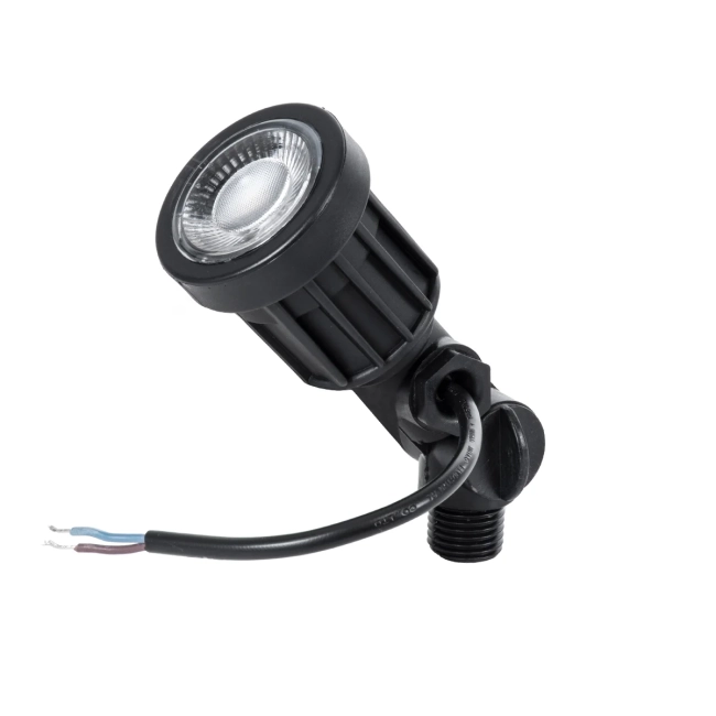  GARDENINI 61545 Φωτιστικό Σποτ για Φυτά - Δέντρα με Βάση Κήπου / Καρφωτό LED 5W 550lm 38° DC 24V Αδιάβροχο IP68 Μπλε Dimmable - Lumileds SMD Chip - Μαύρο - Μ5.5 x Π5.5 x Υ13.5cm - 3 Χρόνια Εγγύηση