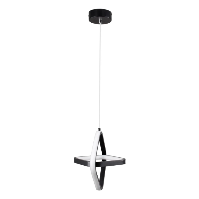 ROSE 61064 Μοντέρνο Κρεμαστό Φωτιστικό Οροφής LED 22W 2200lm 300° AC 220-240V IP20 Ρυθμιζόμενο Λευκό CCT με On/Off 2700K/4500K/6000K - Lumileds SMD Chip - Μαύρο Ματ - Μ24 x Π22 x Υ24cm - 3 Χρόνια Εγγύηση - 5