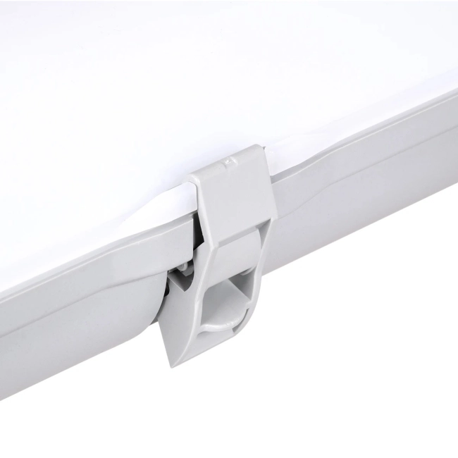 EMERGANO 60179 60cm Γραμμικό Βιομηχανικό Φωτιστικό Tri-Proof Τεχνολογίας Emergency με Ενσωματωμένη Μπαταρία Li-Ion 3.7V 2600mAH & Αυτονομία 3 Ώρες LED 24W 3120lm 120° AC 220-240V Αδιάβροχο IP65 Ψυχρό Λευκό 6000K - LUMILEDs SMD Chip & TÜV SÜD Driver - Γκρι με Γαλακτερό Κάλυμμα Πλαστικό PC - 5