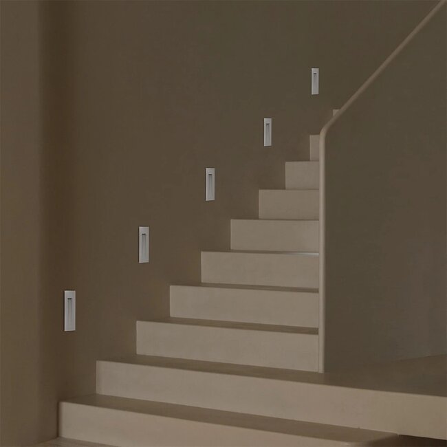 kelvo® STEPART KLV-101-0094 Μοντέρνο Χωνευτό Φωτιστικό Σκαλοπατιού - Διαδρόμου LED 7W 735lm 45° AC 220-240V Αδιάβροχο IP65 Θερμό Λευκό 2700K - Lumileds SMD Chip & TÜV SÜD Driver - Λευκό Ματ - Μ6.5 x Π6.5 x Υ21cm / Q5.41 x 18.9cm - 5 Χρόνια Εγγύηση - 2 kelvo® STEPART KLV-101-0094 Μοντέρνο Χωνευτό Φωτιστικό Σκαλοπατιού - Διαδρόμου LED 7W 735lm 45° AC 220-240V Αδιάβροχο IP65 Θερμό Λευκό 2700K - Lumileds SMD Chip & TÜV SÜD Driver - Λευκό Ματ - Μ6.5 x Π6.5 x Υ21cm / Q5.41 x 18.9cm - 5 Χρόνια Εγγύηση - 2