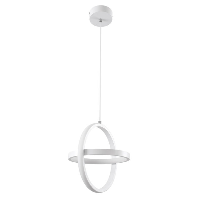 ALICE 61056 Κρεμαστό Φωτιστικό Οροφής Design LED CCT 20W 2400lm 300° AC 220-240V - Εναλλαγή Φωτισμού μέσω Διακόπτη On/Off All In One Ψυχρό 6000k+Φυσικό 4500k+Θερμό 2700k Μ25 x Π22 x Υ25cm - Λευκό - 3