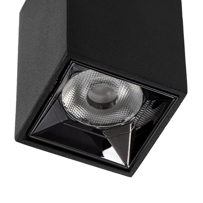 kelvo® LUMINAR KLV-101-0323 Φωτιστικό Downlight Σποτ LED 3W 405lm 36° AC 220-240V IP20 Θερμό Λευκό 2700K - Osram SMD Chip & TÜV SÜD Driver - Μαύρο Ματ - Μ4.2 x Π4.2 x Υ6.6cm - 5 Χρόνια Εγγύηση - 4