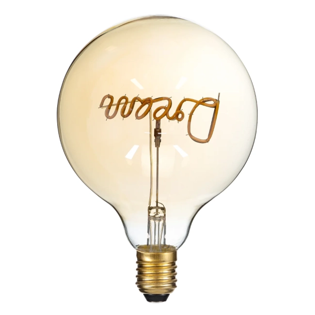 DREAM 99255 Λάμπα E27 G125 LED 2.4W 204lm 360° AC 220-240V IP20 Ultra Θερμό Λευκό 2200K Dimmable - Filament Chip - Μελί - Μ12.5 x Π12.5 x Υ18cm - 3 Χρόνια Εγγύηση DREAM 99255 Λάμπα E27 G125 LED 2.4W 204lm 360° AC 220-240V IP20 Ultra Θερμό Λευκό 2200K Dimmable - Filament Chip - Μελί - Μ12.5 x Π12.5 x Υ18cm - 3 Χρόνια Εγγύηση