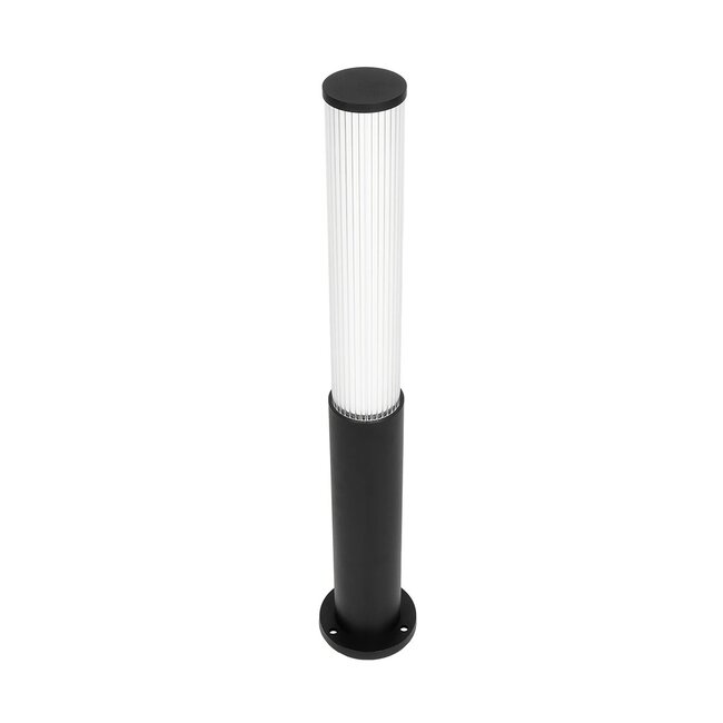 CYLIS GLB-103-0014 Φωτιστικό Κολωνάκι Κήπου LED 15W 1350lm 360° AC 220-240V Αδιάβροχο IP65 Θερμό Λευκό 2700K - Sanan SMD Chip - Μαύρο Ματ - Μ13 x Π13 x Υ80cm - 3 Χρόνια Εγγύηση - 7