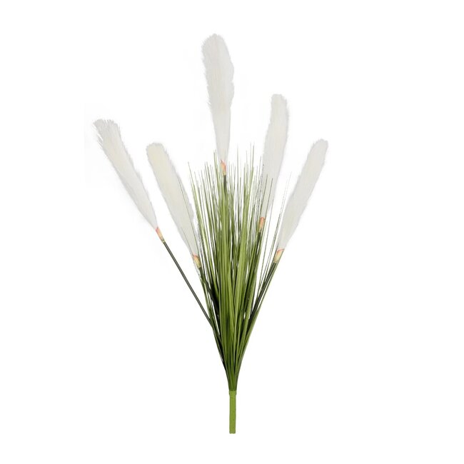 Artificial Garden WHITE PAMPAS GRASS BRANCH 21485 Τεχνητό Διακοσμητικό Κλαδί Λευκό Πάμπας Y88cm