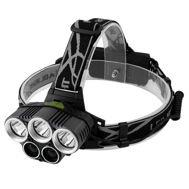 79058 Φακός Κεφαλής Επαναφορτιζόμενος LED CREE XML2-T6 Chip 50 Watt 5000lm με 2 x 18650 Μπαταρίες 5200mAh Ψυχρό Λευκό 6000K - 2