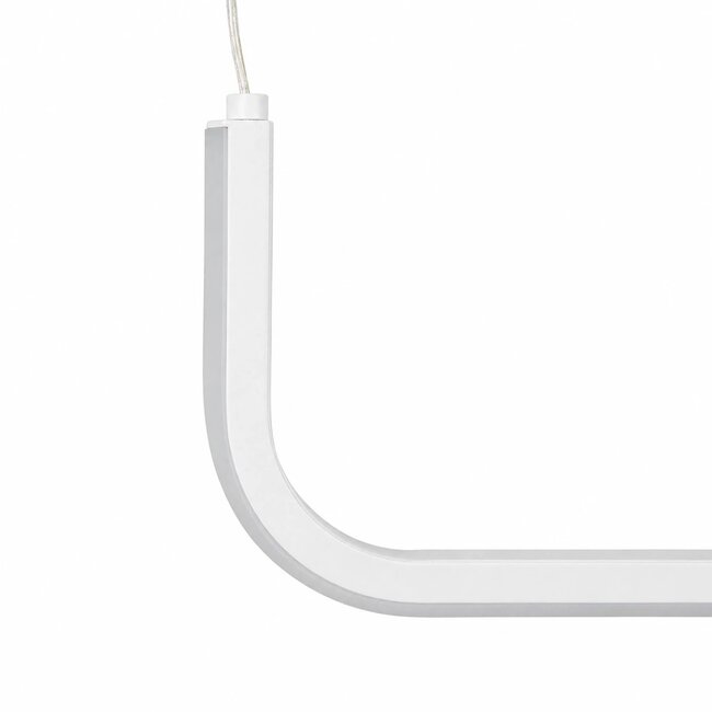 kelvo® LINARIA KLV-101-0256 Κρεμαστό Φωτιστικό Οροφής LED 36W 3600lm 180° AC 220-240V IP20 Ρυθμιζόμενο Λευκό CCT με Χειριστήριο από 2700K έως 6000K Dimmable - Lumileds SMD Chip - Λευκό Ματ - Μ120 x Π2 x Υ12cm - 3 Χρόνια Εγγύηση - 7