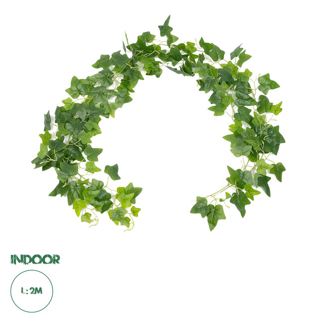 Artificial Garden ENGLISH IVY GARLAND 21146 Τεχνητή Διακοσμητική Αγγλική Γυρλάντα  Φ20 x Υ200cm Σετ 2 τεμαχίων