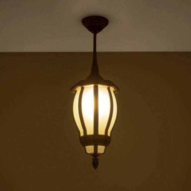 VERDI 203-0234 Vintage Φωτιστικό Οροφής με Ντουί 1 x E27 AC 220-240V IP44 - Χάλκινο - Μ18 x Π18 x Υ33cm VERDI 203-0234 Vintage Φωτιστικό Οροφής με Ντουί 1 x E27 AC 220-240V IP44 - Χάλκινο - Μ18 x Π18 x Υ33cm