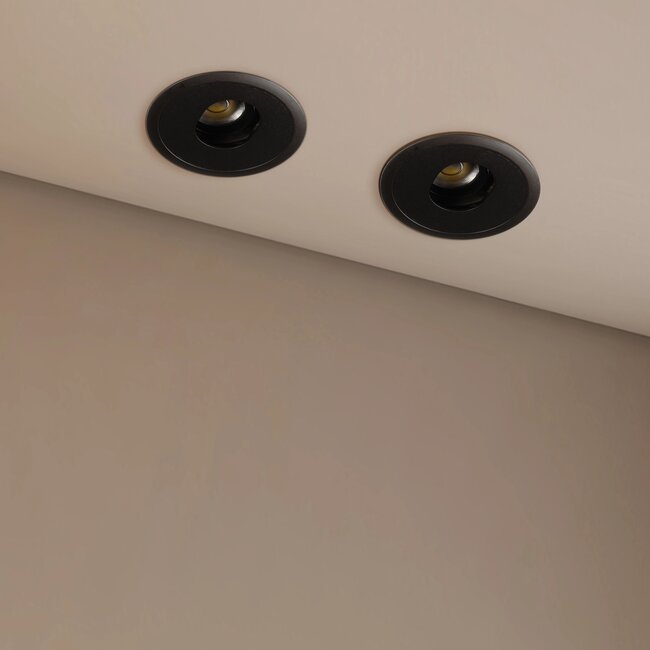 kelvo® ASYMMETRICAL KLV-101-0130 Χωνευτό Downlight Σποτ LED 7W 840lm 15°x30° AC 220-240V IP20 Θερμό Λευκό 2700K - Bridgelux COB Chip & TÜV SÜD Driver - Μαύρο Ματ - Μ8.3 x Π8.3 x Υ8.16cm / Q7.3cm - 5 Χρόνια Εγγύηση - 2