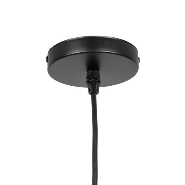 OLIVER 999-0188 Vintage Κρεμαστό Φωτιστικό Οροφής με Ντουί 1 x E27 AC 220-240V IP20 - Μελί & Μαύρο - Μ14 x Π14 x Υ30cm - 9