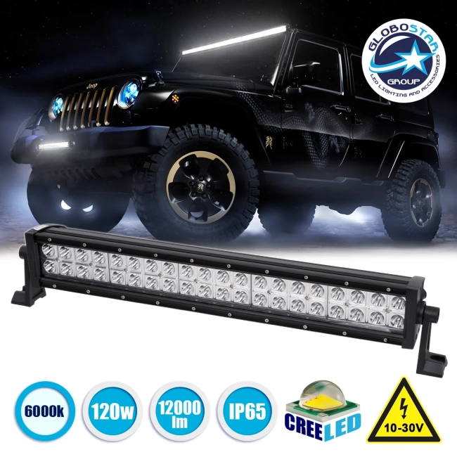 85462 PRO Series Μπάρα Ίσια - Straight για Αυτοκίνητα & Φορτηγά LED CREE XBD 120W 12000lm DC 10-30V Αδιάβροχη IP65 Ψυχρό Λευκό 6000K